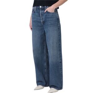 NWT AGOLDE Low Slung Baggy Jeans Women’s size 27 in Essence Wash